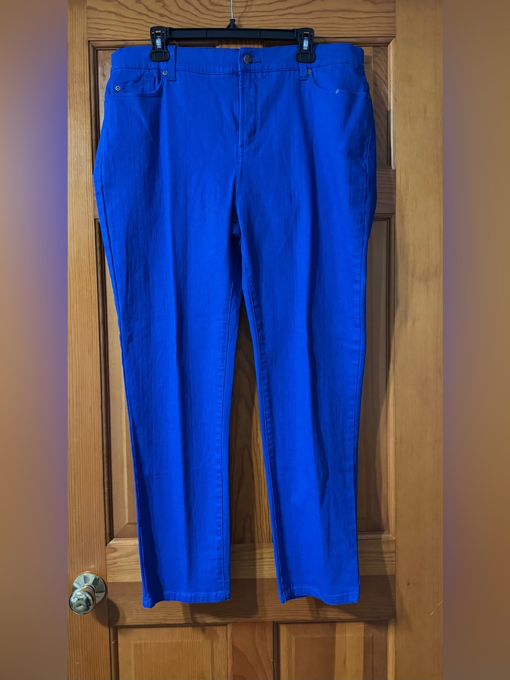 NYDJ Straight-Leg Jeans in Cobalt Blue
